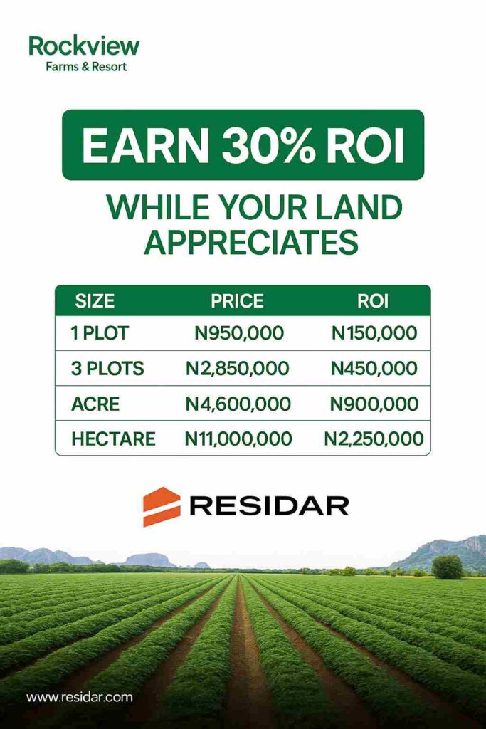 Rockview Farms - passive farmland investment in Nigeria