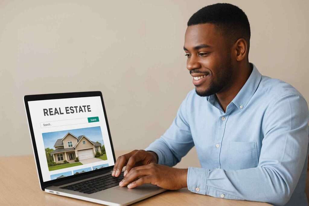 Nigerian investor using PropTech platform